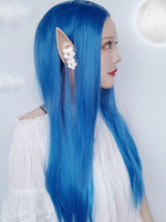Lolita Perücken Lange tiefblaue Mittelscheitel Lolita Haar Perücken