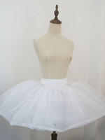 Lolita Pettiskirt in Weiß im süßen und hübschen Style für Alltag Polyester
