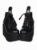 Lolita Plateauschuhe in Schwarz