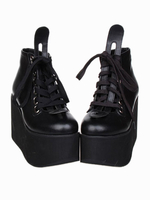 Lolita Plateauschuhe in Schwarz