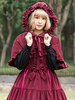 Lolita Poncho Neverland Danube Lovers Ruffle Hooded Cord