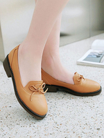 Lolita Pumps Schuhe Bögen Leder Flache Lolita Schuhe