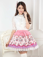 Lolita Rock mit Print in Rosa