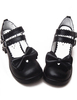 Lolita Schuhe mit Blockabsatz in Schwarz