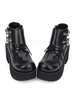 Lolita Schuhe mit Kailabsatz in Schwarz