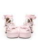 Lolita Schuhe mit Schleife in Hellrosa