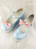 Lolita Schuhe mit Schleife und geometrischen Heels