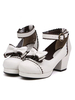 Lolita Schuhe mit Schleife und Plateau