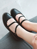 Lolita Schuhe Round Toe Leder Riemchen Lolita Pumps