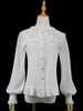 Lolita-Shirt mit Spitzenrüschen und weißem Lolita-Top