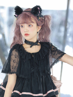 Lolita-Spitzen-Strickjacke Polyester