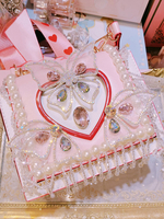Lolita Tasche Rosa Schmetterling Muster Nieten Strass Handtasche Handtasche PU Leder Lolita Zubehör