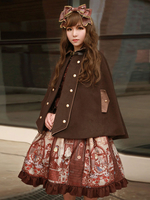 Lolita Umhang Top im Punk-Style Neverland mit Umlegekragen und Cape