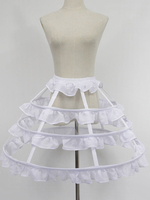 Lolita Unterröcke im klassischen & traditionellen Style Unterteil Tea party Nylon mit Unterkleid