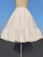 Lolita-Unterröcke im ROKOKO-Stil aus Polyester mit Rüschen weißer Lolita-Rock