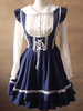 Marine Lace Polyester Lolita Kleid für Frauen