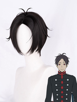Mars Rot Shutaro Kurusu Cosplay Perücke Schwarz Kurz Hitzebeständig Faser Cosplay Perücke