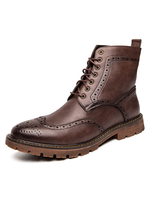 Martin Herren Stiefel Fabulous Distressed Leather Lace Up Mordern Schuhe für den Winter