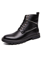Martin Mens Boots Bequeme Distressed Leder Schnürschuhe Mode