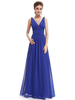 Maxikleid ärmellos Sommerkleider lang Blau Damenmode V-Ausschnitt und Sommer und Honeymoon maxi kleid Chiffon Kleider