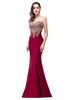 Maxikleid ärmellos Sommerkleider lang Burgunderrot Damenmode mit Rundkragen für Sommer und Frühling und formelle Party maxi kleid Polyester