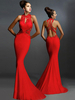 Maxikleid ärmellos Sommerkleider lang Rot Damenmode mit Rundkragen für Herbst und Sommer und formelle Party maxi kleid gemischten Baumwollen