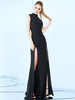 Maxikleid ärmellos Sommerkleider lang Schwarz Damenmode mit Rundhalsausschnitt für Sommer und formelle Party maxi kleid Polyester Kleider