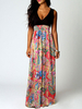 Maxikleid Rot Sommerkleider lang mit Printmuster Damenmode für Sommer und Straßen-Style Acetate maxi kleid Kleider