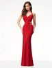 Maxikleid Rot Sommerkleider lang ärmellos mit Halter Damenmode maxi kleid Michartige Seide und rückenfreiem Design für Sommer Kleider