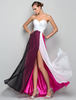 Maxikleid Weiß Sommerkleider lang mit Flickwerk Damenmode für Sommer und Openair Chiffon maxi kleid Kleider