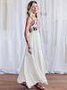 Maxikleid Weiß Sommerkleider lang mit Trägern Damenmode und Print für Sommer und Urlaub Bohemian Kleider maxi kleid Viskose Kleider