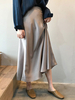 Maxirock Seide wie Rock mit hoher Taille