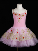 Mädchen Ballettrock Langes Tanzkleid Performance Kostüm Ballerinakleid