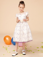Mädchen Kleid in Elfenbeinfarbe