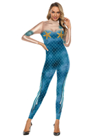 Meerjungfrau Kostüm Overall Karneval Kostüm Feiertage Cosplay Kostüm