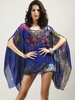Mehrfarbigen Bluse Blumendruck überdimensioniert Chiffon Bluse