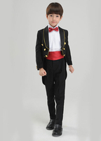 Mehrfarbigen Boy Anzug Fliege Kummerbund aus Polyester Kinder Anzug