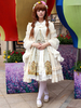 Mehrfarbigen synthetische Lolita Kleid mit mehrschichtigen Bögen