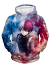 Mein Held Academia Cosplay 3D gedruckter Hoodie