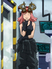 Mein Held Academia Cosplay Hatsume Mei Schwarze Polyester Weste Hosen Handschuhe Cosplay Kostüme