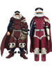 Mein Held Academia Cosplay Yoarashi Inasa Burgunder Polyester Gürtel Pauldron Greave Cosplay Kostüme