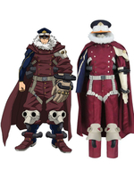 Mein Held Academia Cosplay Yoarashi Inasa Burgunder Polyester Gürtel Pauldron Greave Cosplay Kostüme