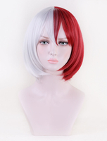 Mein Held Academia Shoto Todoroki Mädchen Version Cosplay Perücke BNHA Mein Held Academia Cosplay Perücke
