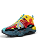 Mens Bright Color Sneakers Gemütliche Color Block Round Toe Höhe Zunehmende Sportschuhe