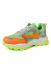 Mens Green Sneakers Mode Farbblock Low-Tops Mesh Round Toe Sportschuhe