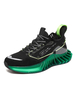 Mens Green Sneakers Mode Mesh Round Toe Artwork Muster Low-Tops Täglich Casual Sportschuhe