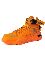 Mens High Top Sneakers Sport Cozy runde Zehe schnüren sich oben Schuhe