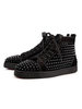 Mens Rivet Studded High Top Sneakers Wildleder Round Toe Skate Schuhe