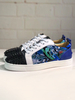 Mens Spike Sneakers 2020 Schuhe blau Round Toe Nieten schnüren In verschiedenen Colorblock Casual Skate Schuhen
