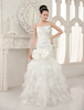 Mermaid-Brautkleid aus mit trägerlosem Design und Falten Milanoo